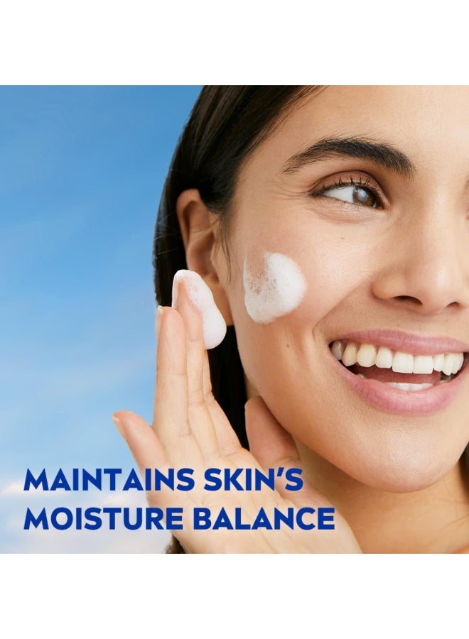 نيفيا غسول الوجه NIVEA Luminous Even Glow بتركيبة خالية من الزيوت، غني بأحماض ألفا هيدروكسي وخلاصة الصبار والغوارانا، ينظف البشرة بعمق، مناسب للبشرة العادية والحساسة، للرجال والنساء | 100 مل - Image 4